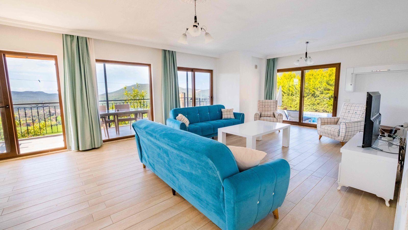 Kaş Çukurbağ'da Eşsiz Doğada, Özel Havuzlu, 8 Kişilik Villa -36056