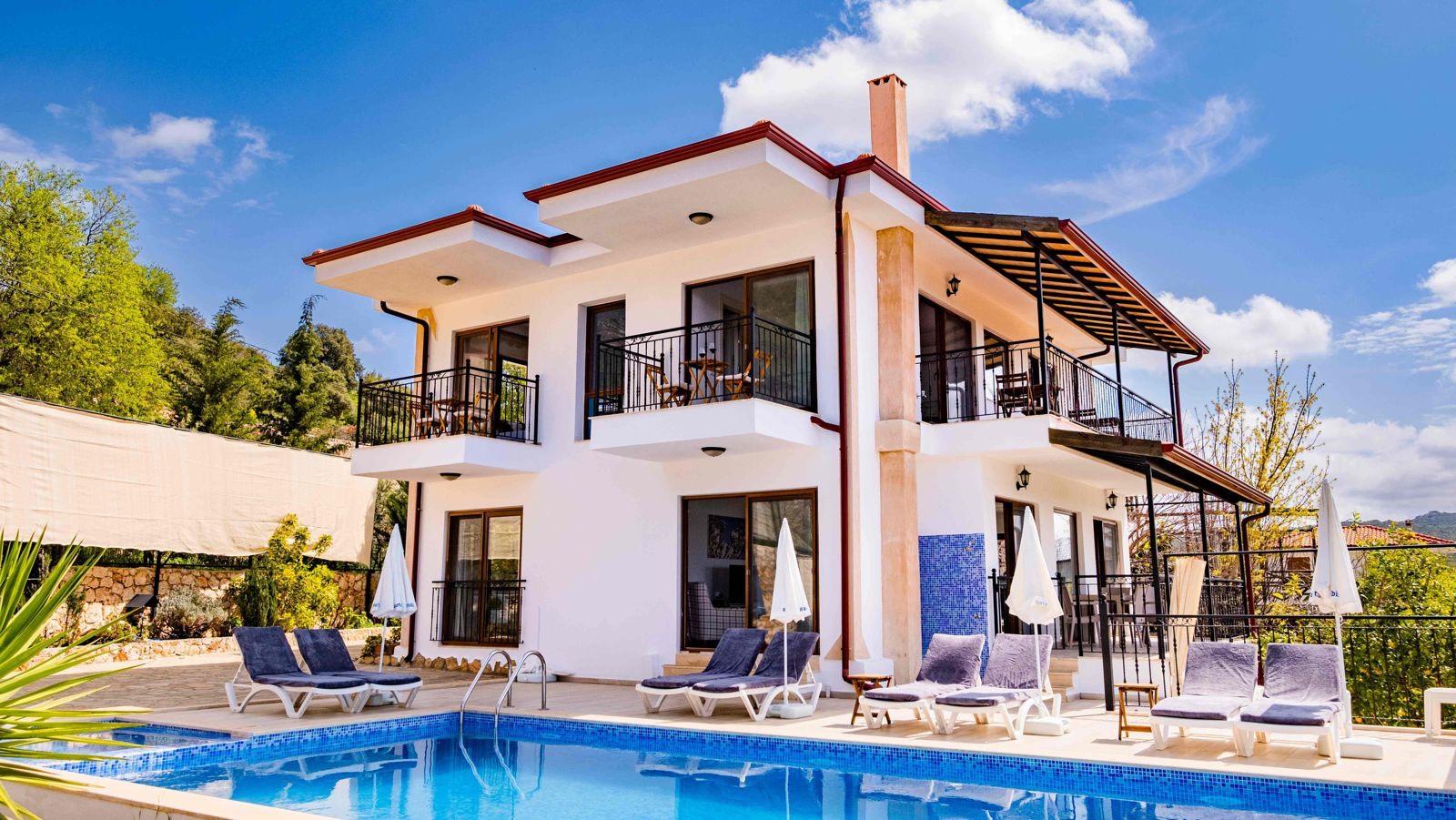 Kaş Çukurbağ'da Eşsiz Doğada, Özel Havuzlu, 8 Kişilik Villa -36056