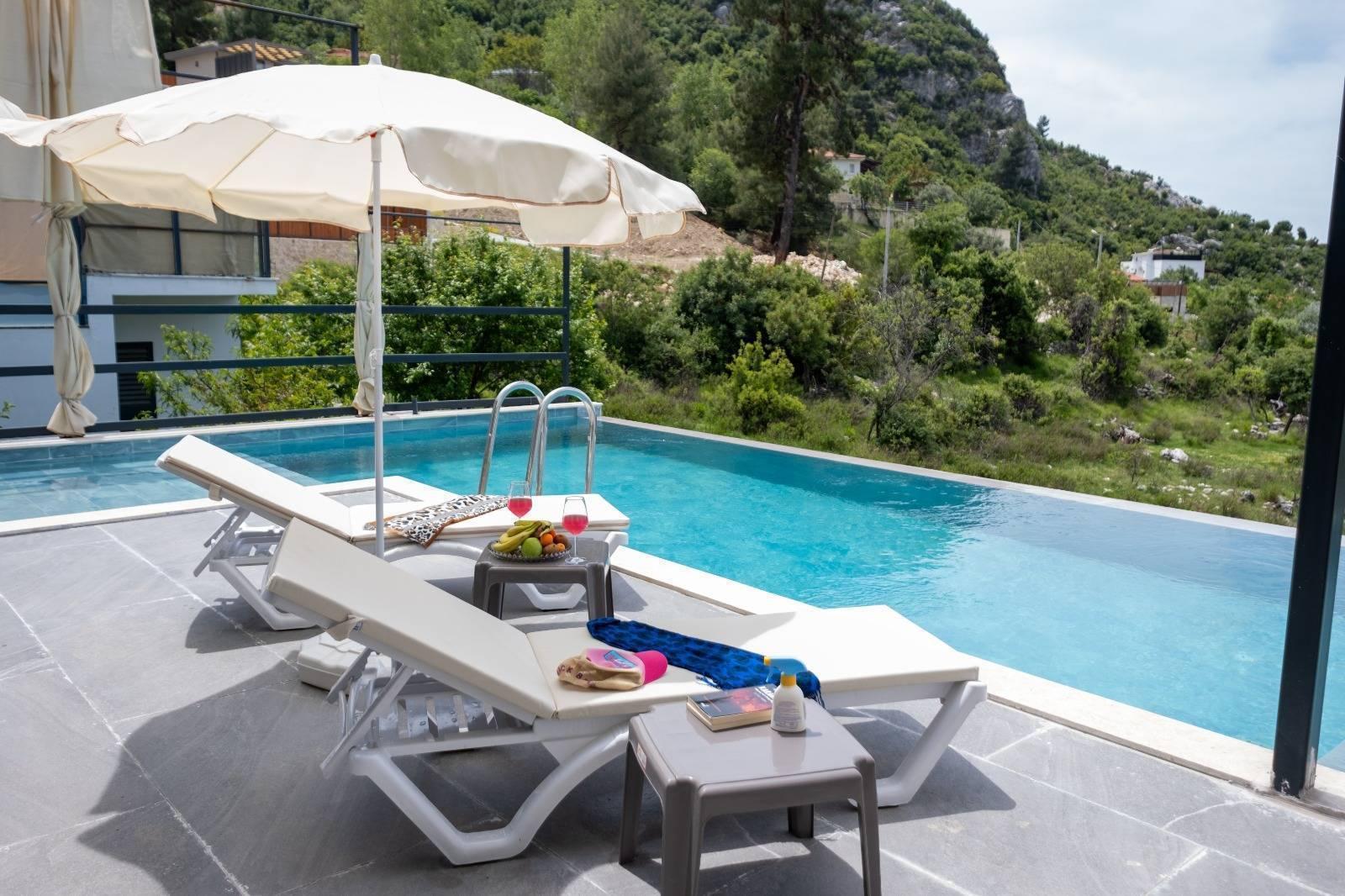 Kaş İslamlar'da Enfes Doğa Manzaralı, Özel Havuzlu, 3+1 Villa-43996