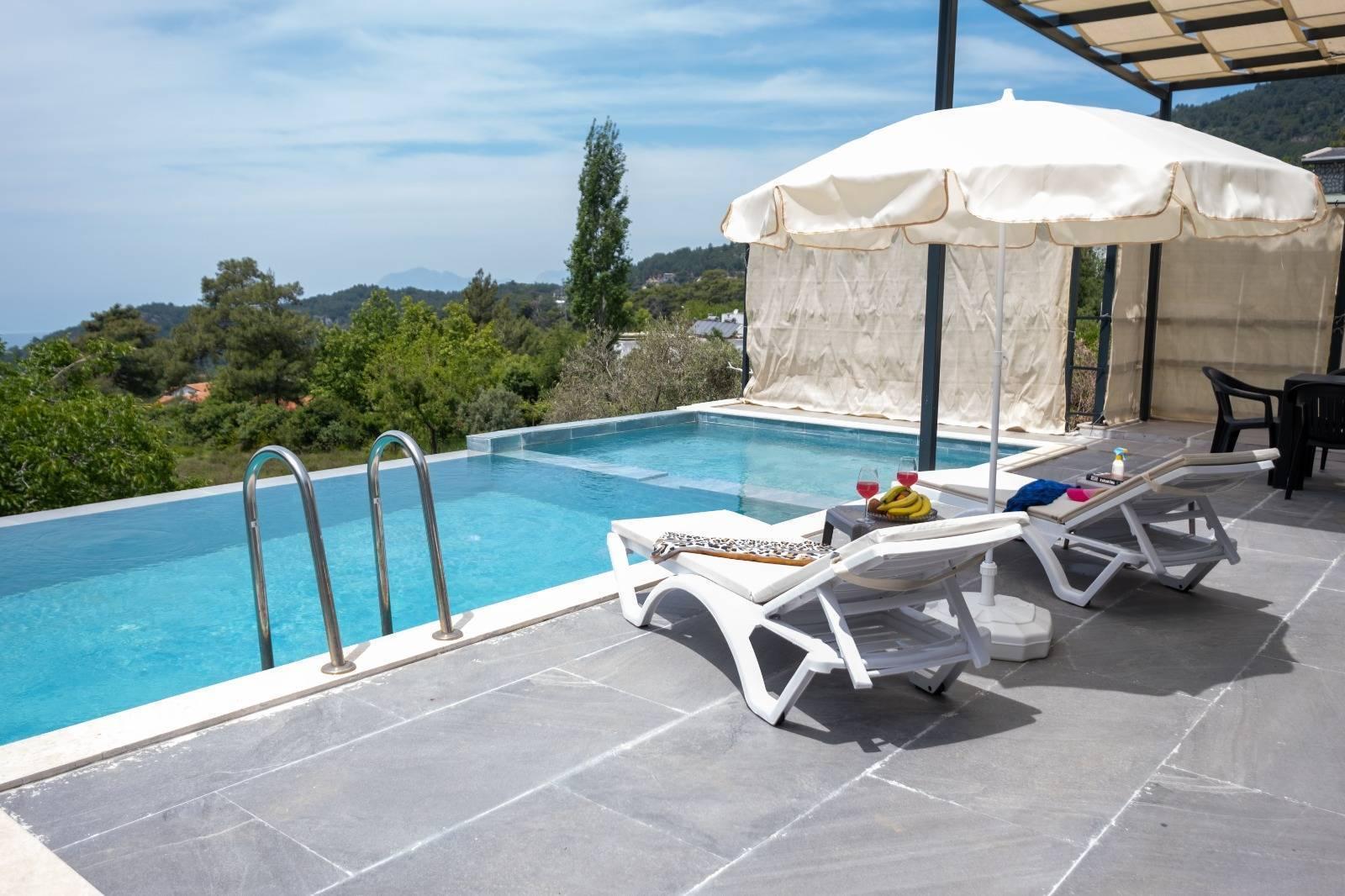 Kaş İslamlar'da Enfes Doğa Manzaralı, Özel Havuzlu, 3+1 Villa-43996