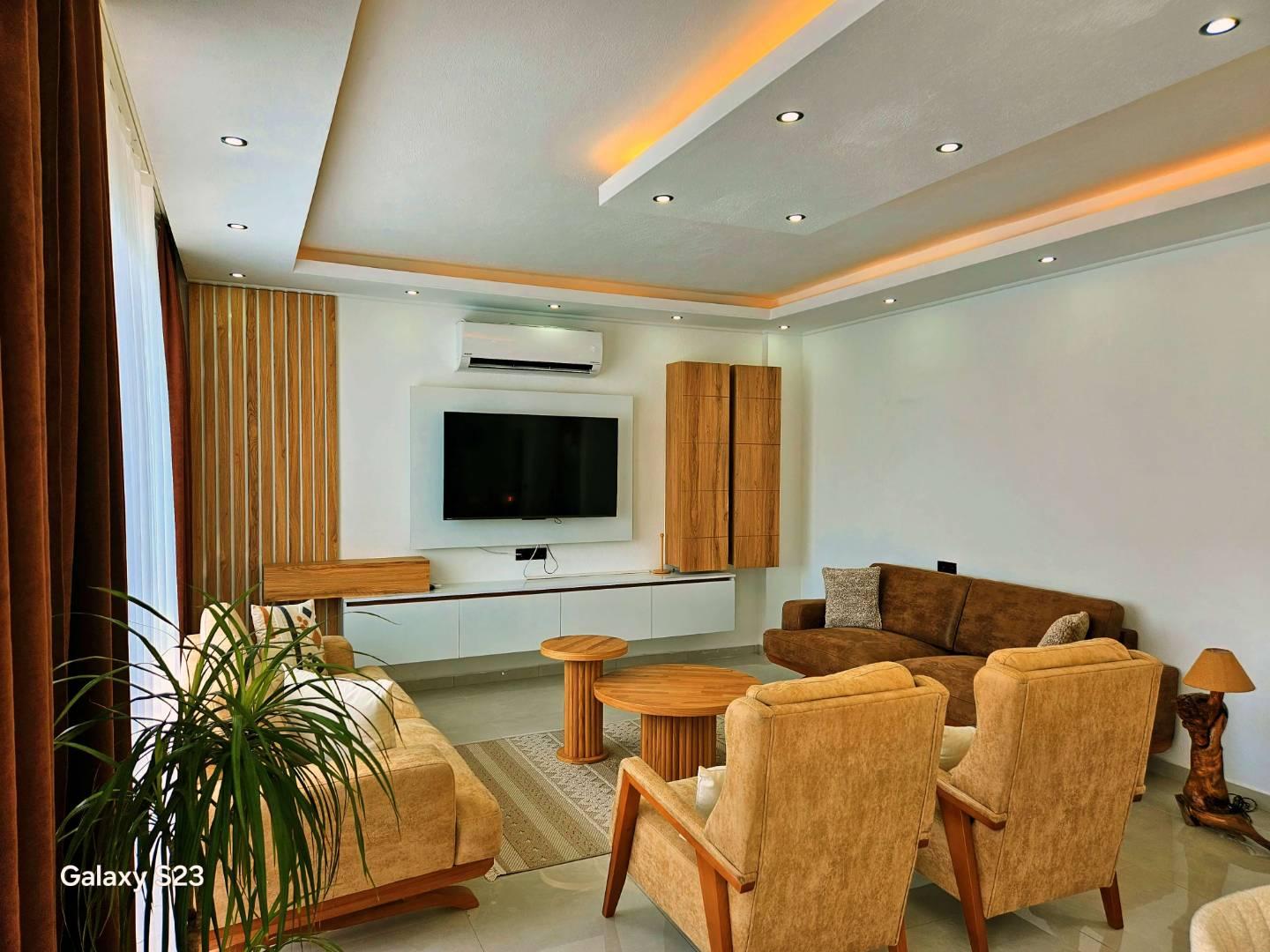 Kaş Çavdır'da Deniz Manzaralı, Açık ve Kapalı Havuzlu, Konforlu Villa-39629