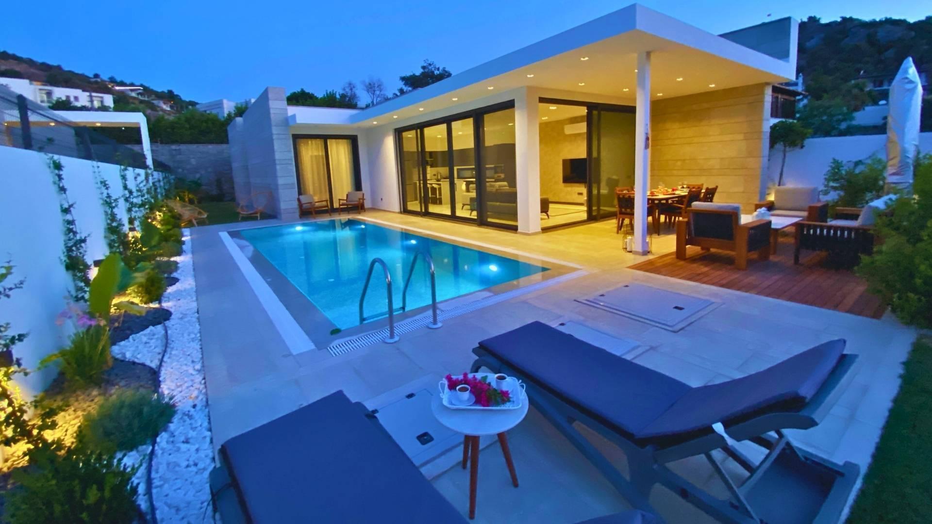 Bodrum Yalıkavak Bölgesinde Geniş Bahçeli, Özel Havuzlu, Tatil Villası-39357